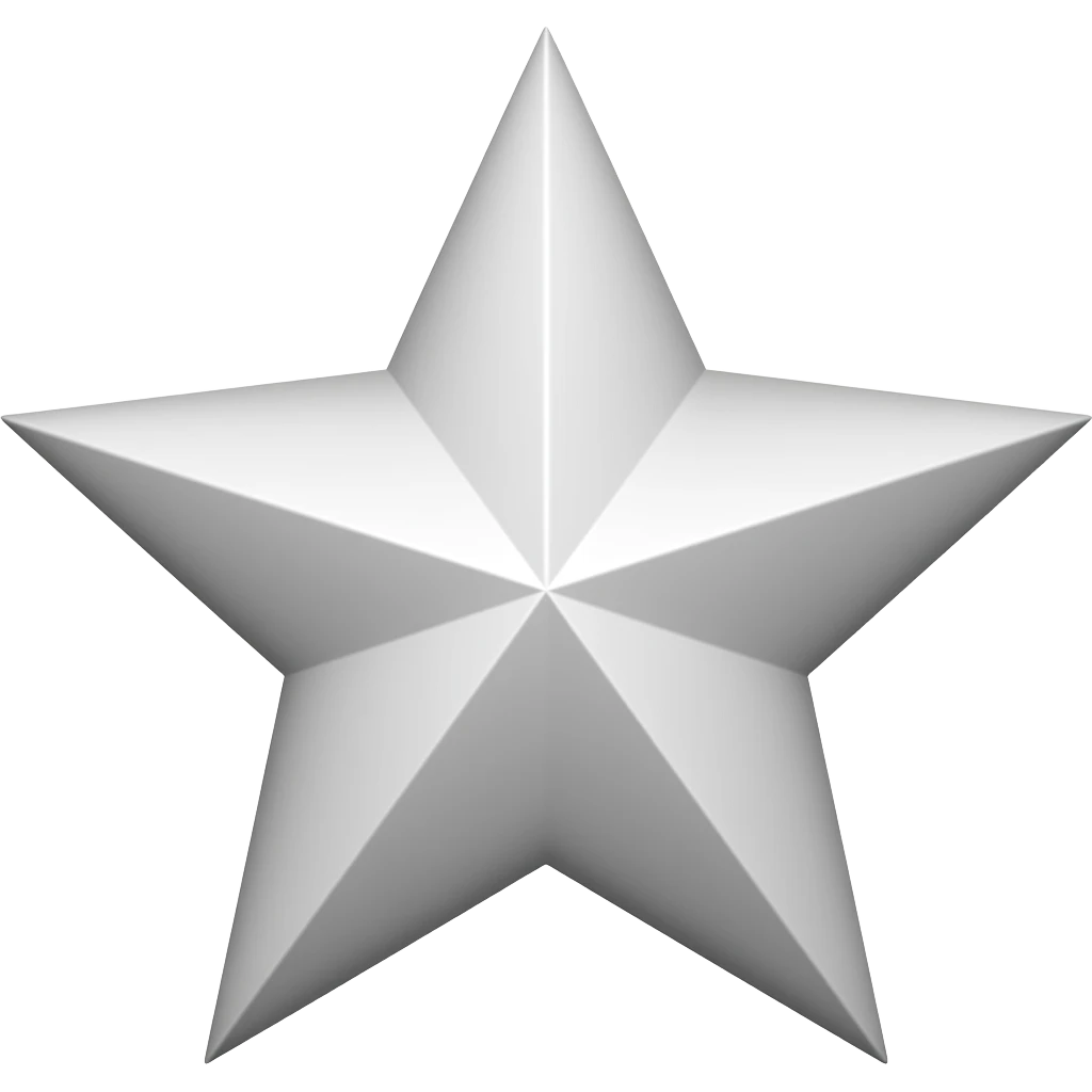 white or silver four point star emoji