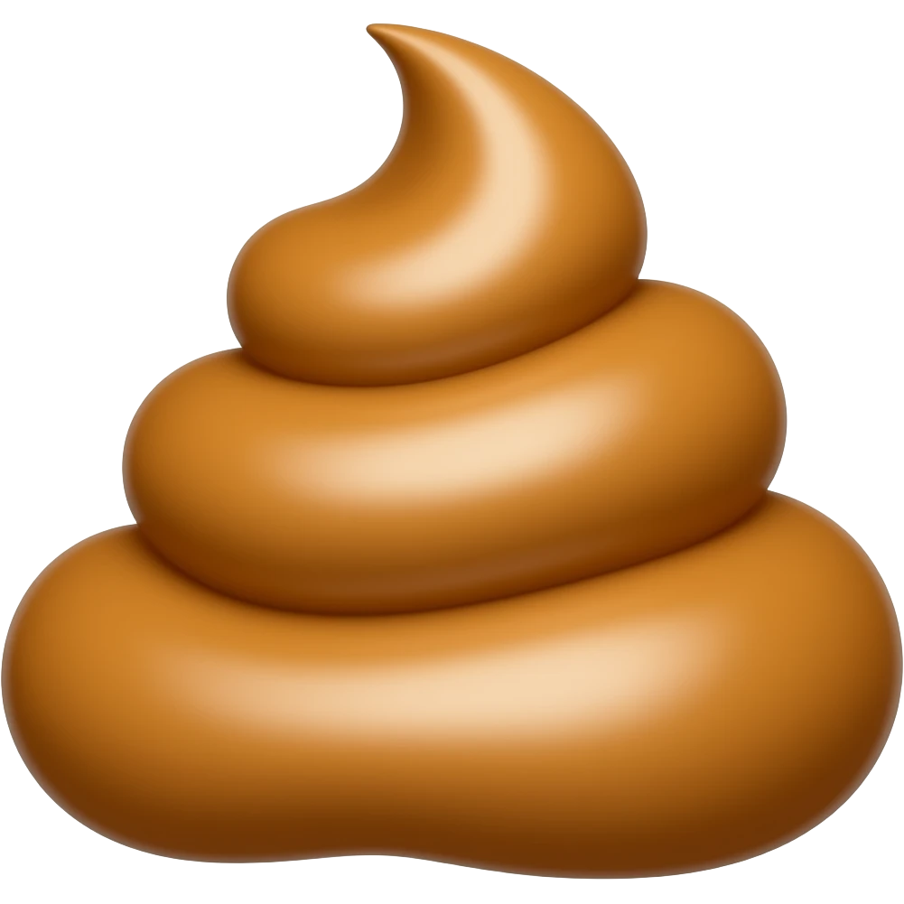 orange poop emoji