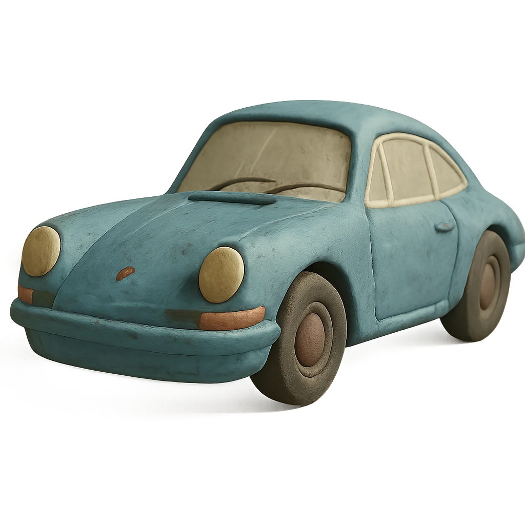 old Porsche car emoji
