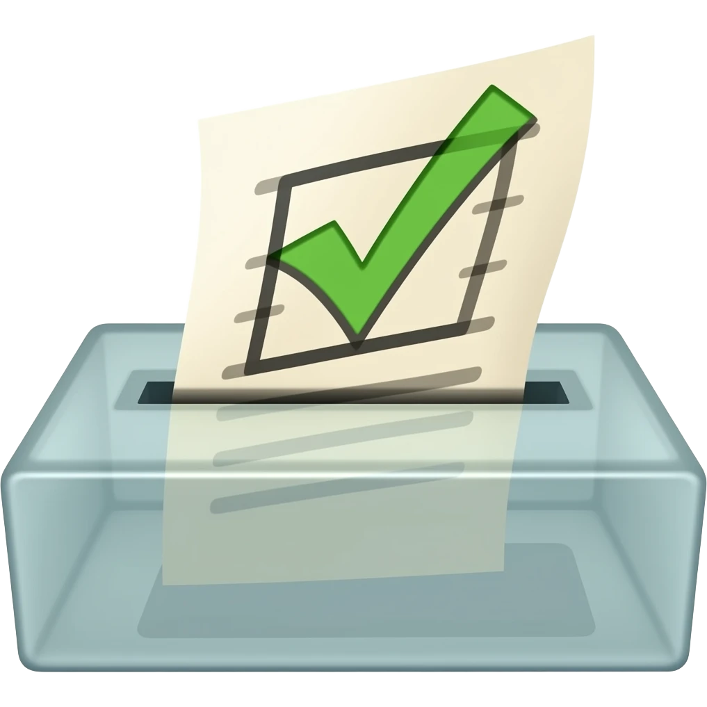 bulletin de vote emoji