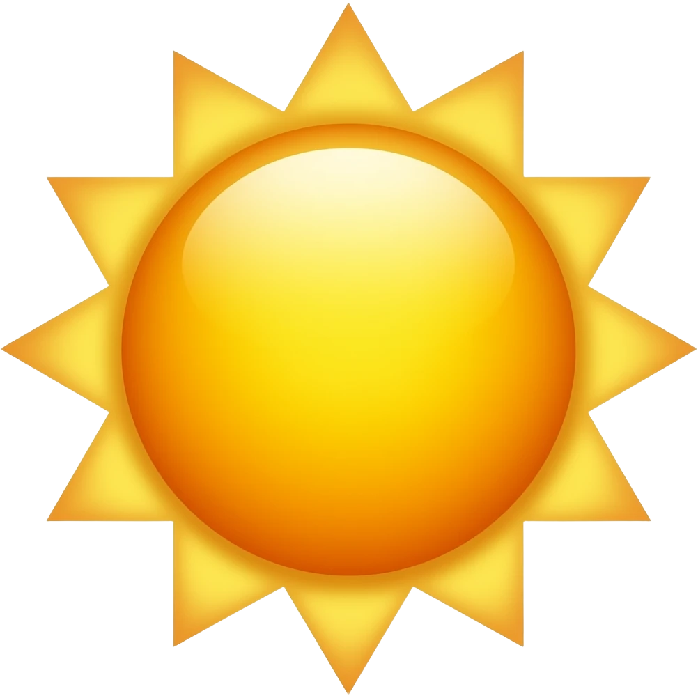 SUN EMOJI emoji