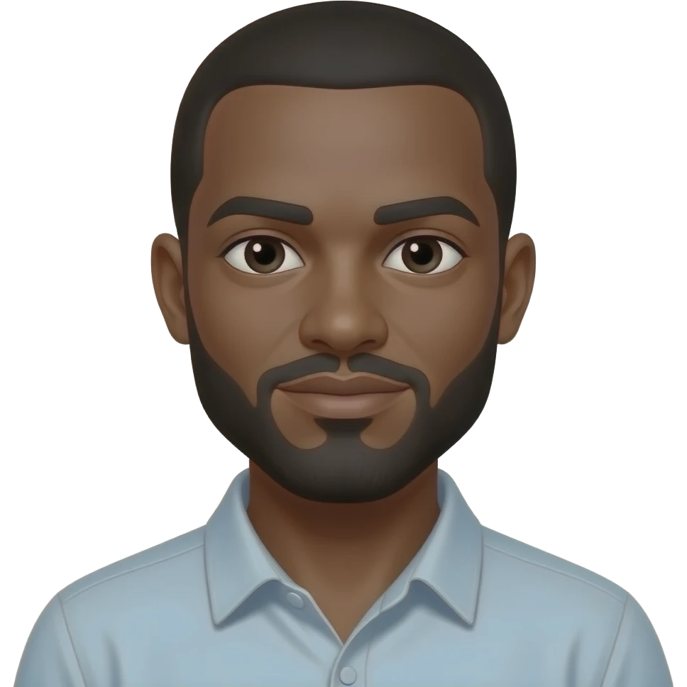The dark-skinned man emoji