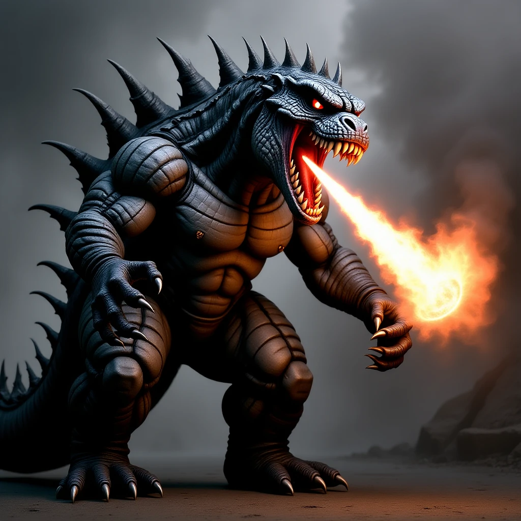 godzilla attackig ny emoji