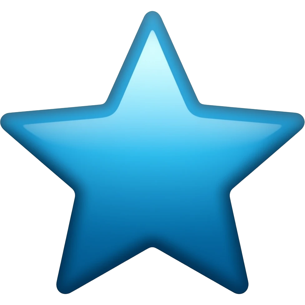Blue star emoji