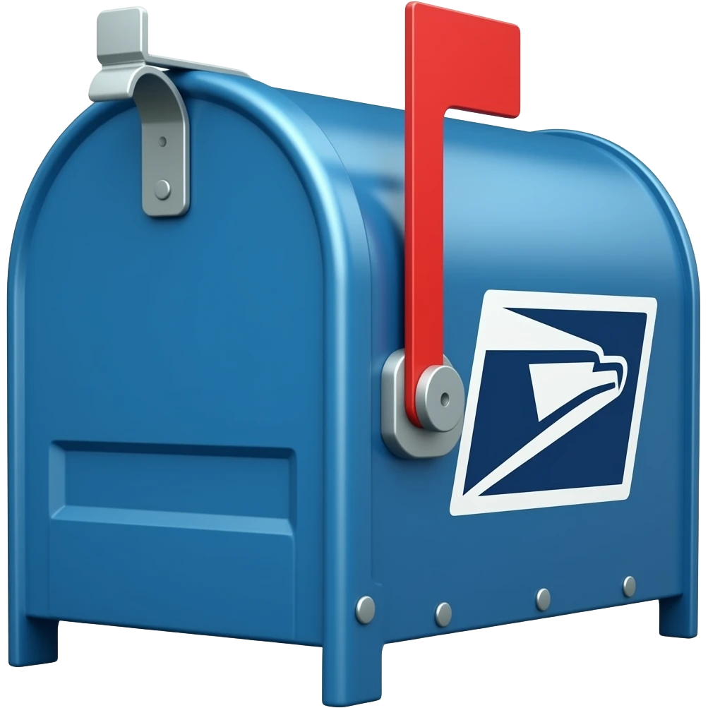 Hòm thư xanh USPS emoji