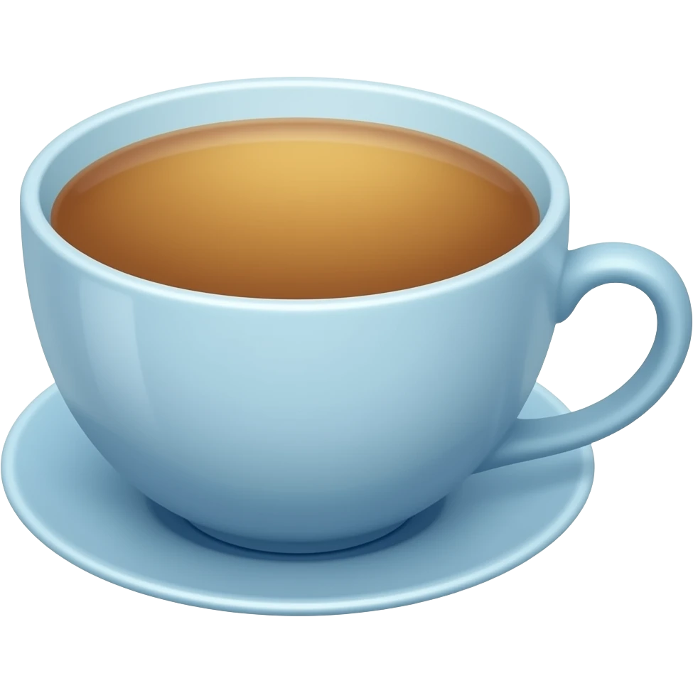 Té  de color azul el té no la tasa emoji