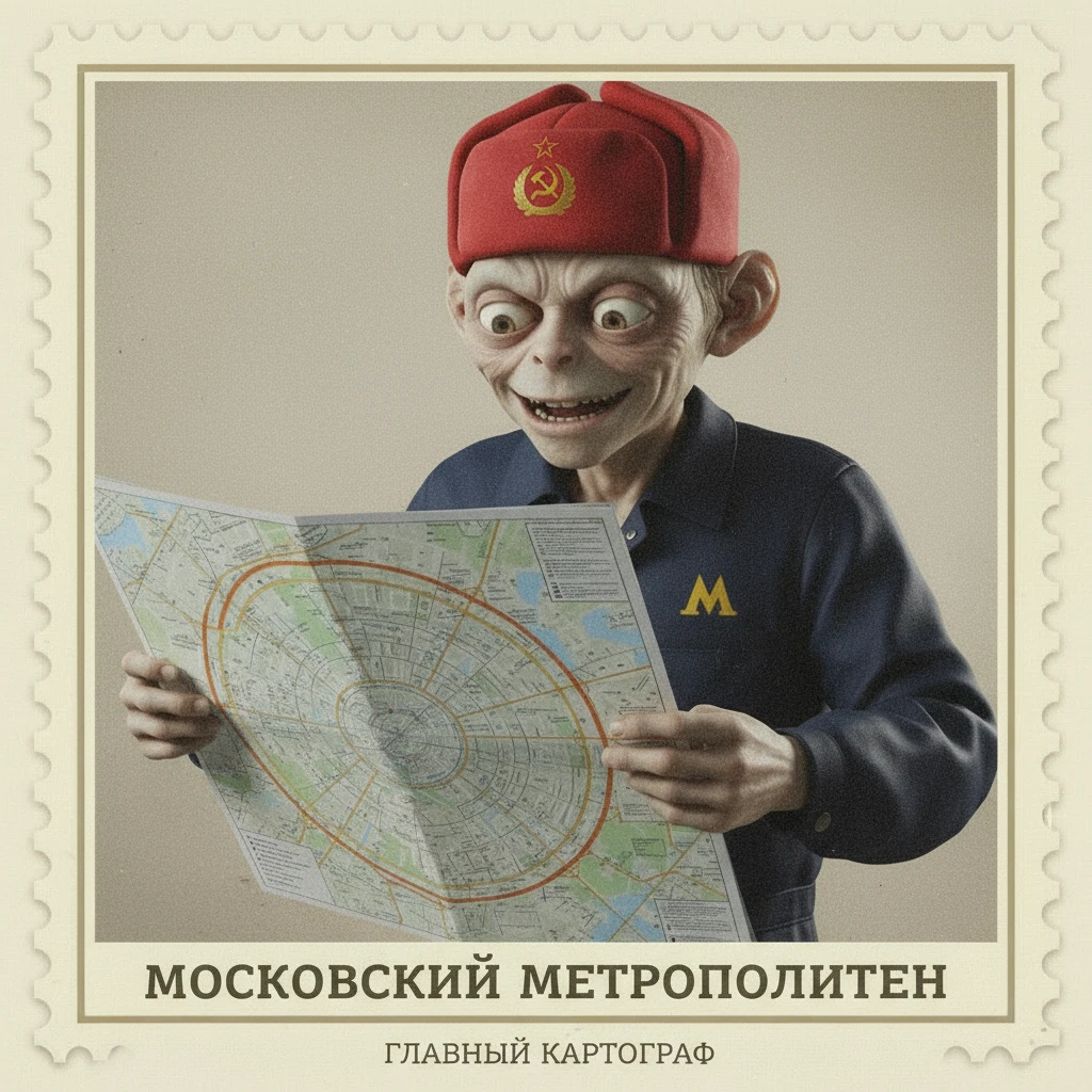 Марка на которой изображен персонаж со второго фото

Стиль марки такой же, как на первом фото emoji