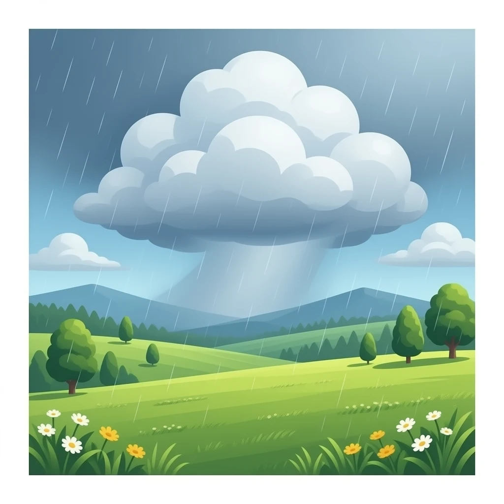 badal barsa bichuli me emoji