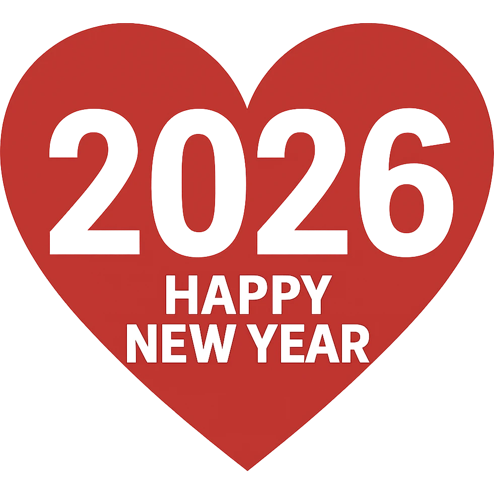 new year 2026, heart,remove background emoji