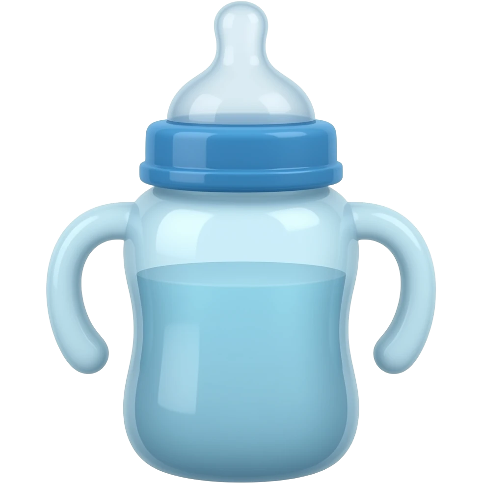 blue baby bottle emoji