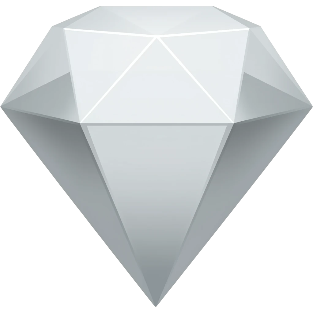 grey-transparent diamond emoji