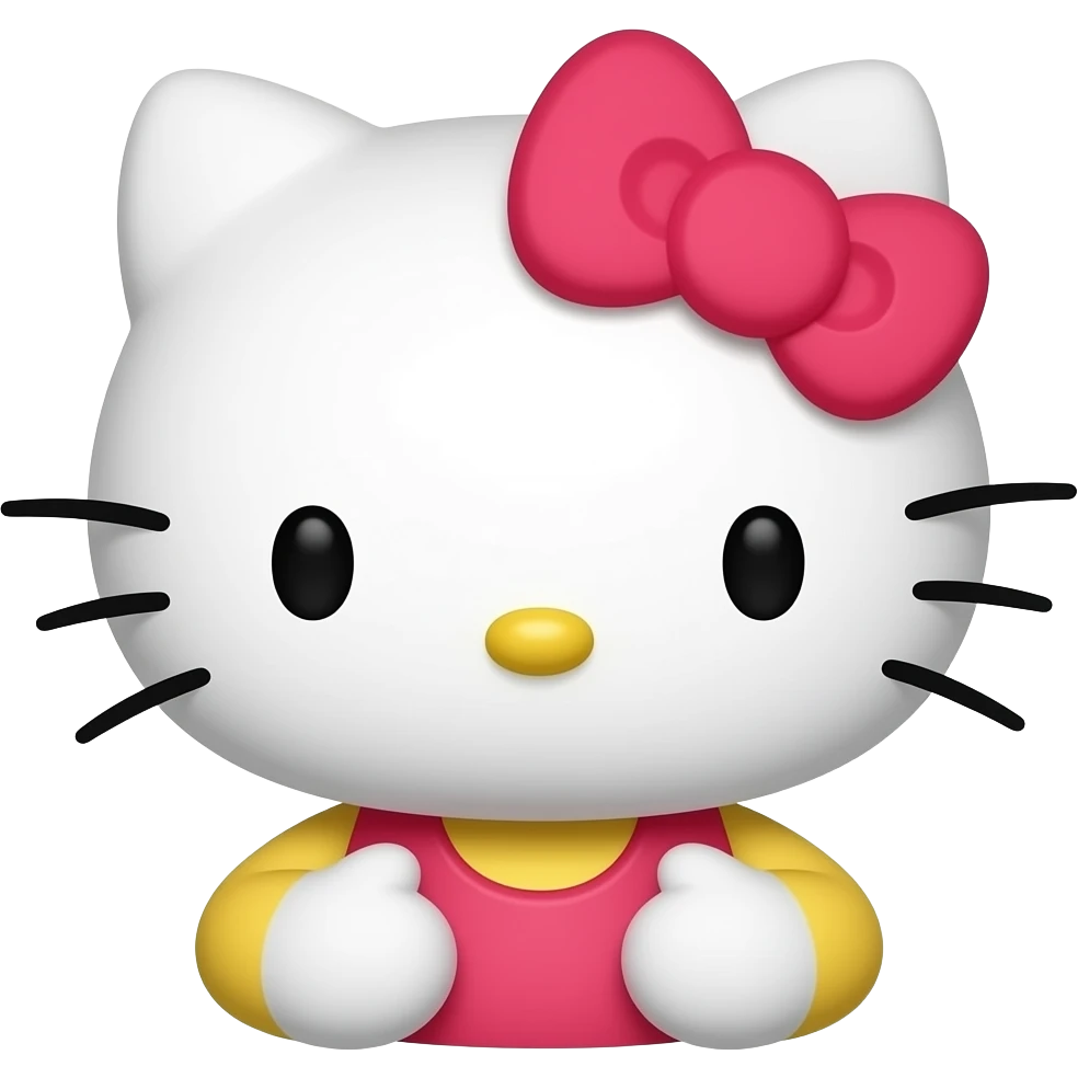 Sevgi dolu bakan bir hello kitty emoji