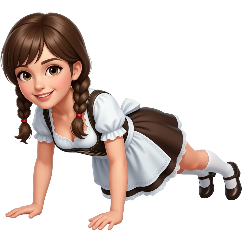 Mädel in dirndl bh xtreme push-up. emoji