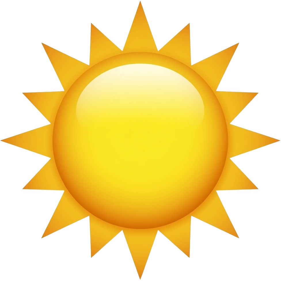 Sun emoji