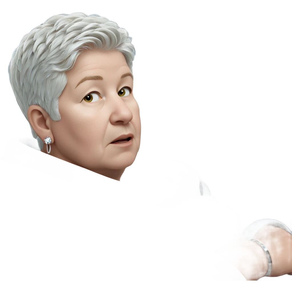 white haired boy with earrings emoji