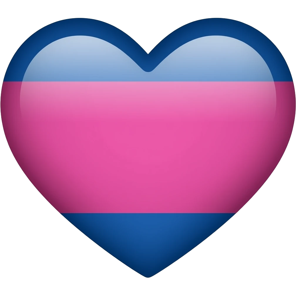 Lesbian flag heart emoji