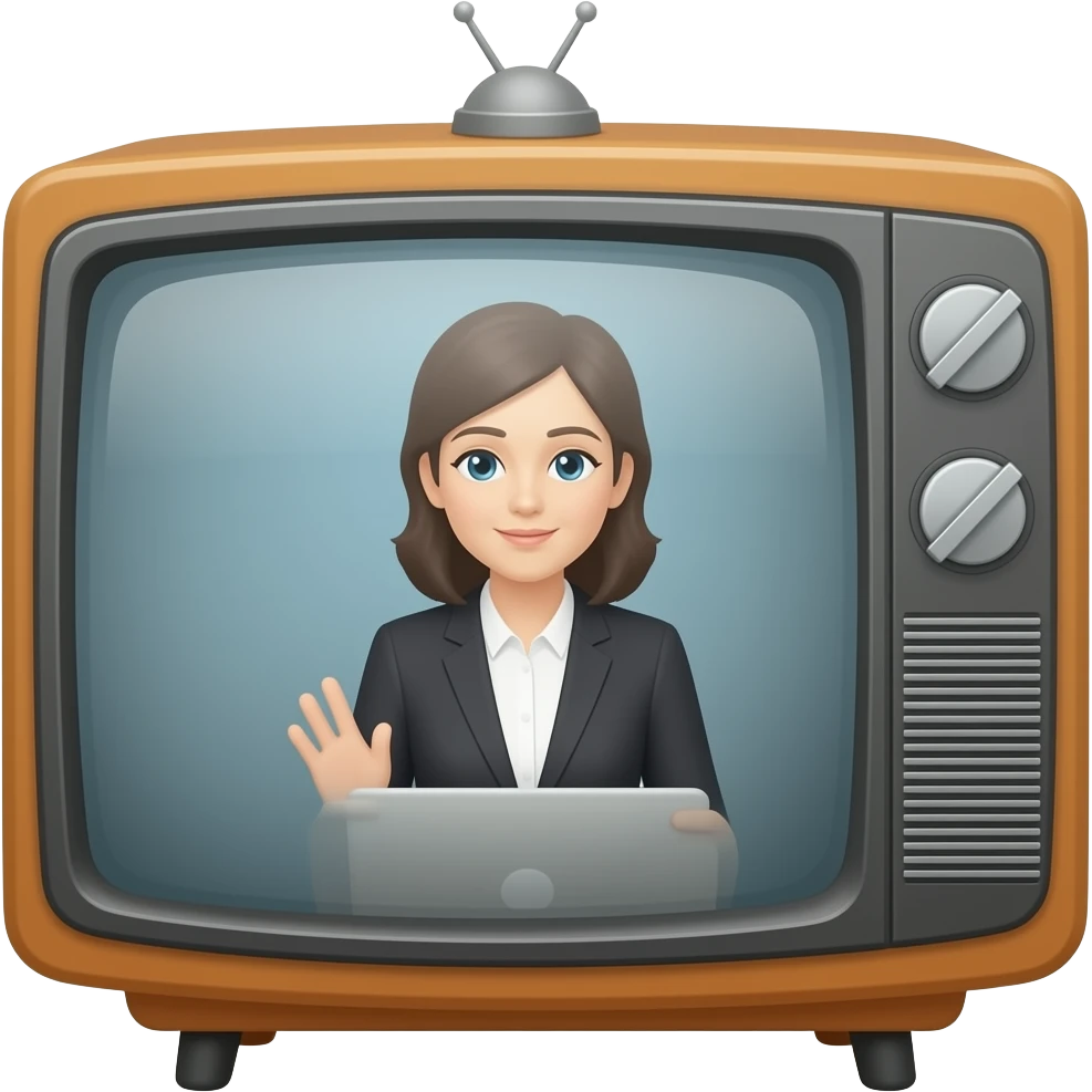 tv with a show emoji