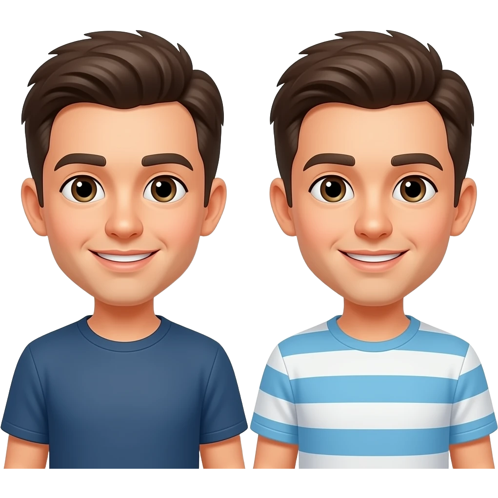 Erstelle ein Emoji von zwei männlichen unterschiedlich alten Brüdern emoji