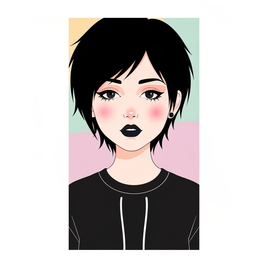 emo banner, cute, expressive, minimal, variation 1 emoji