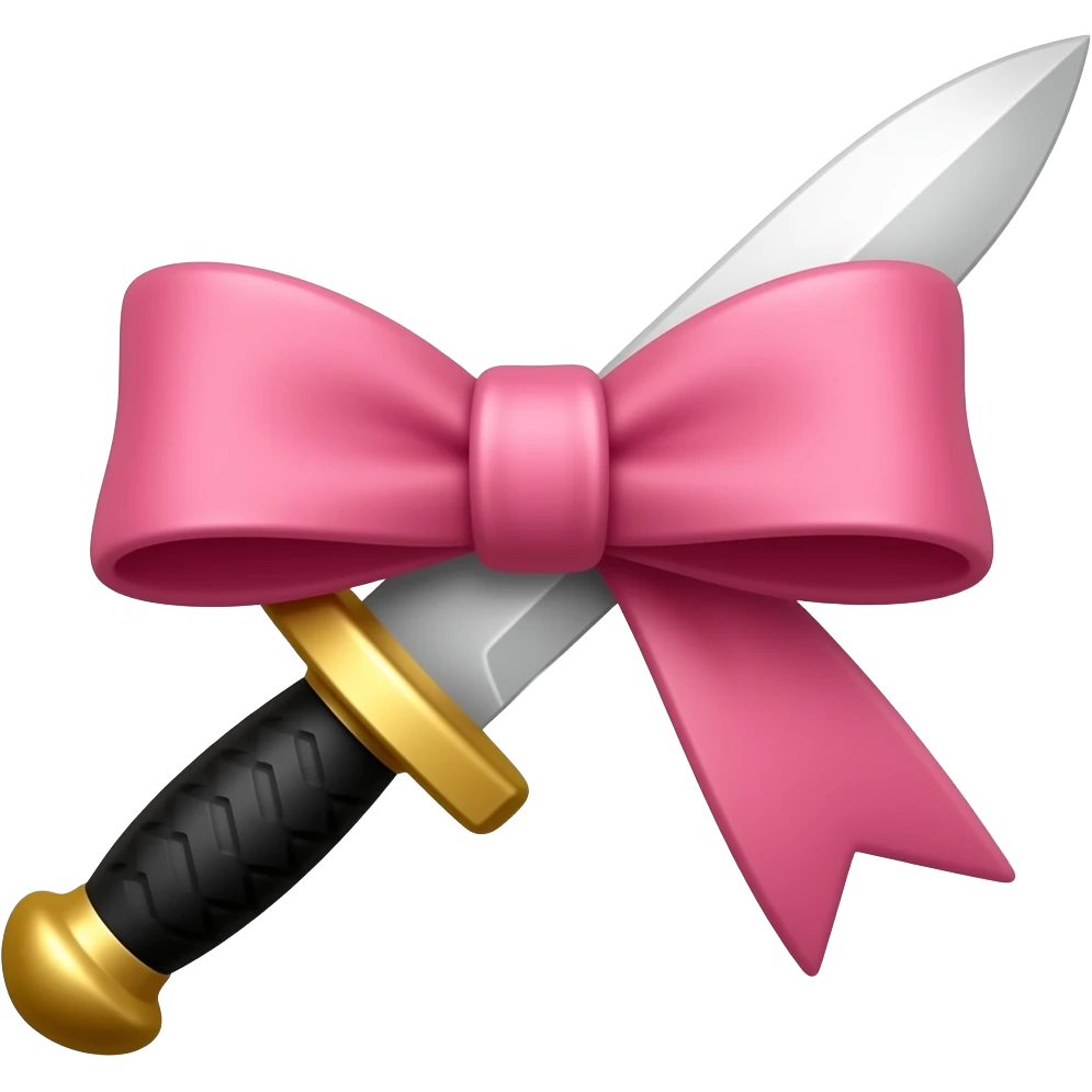 Bow with a knife emoji