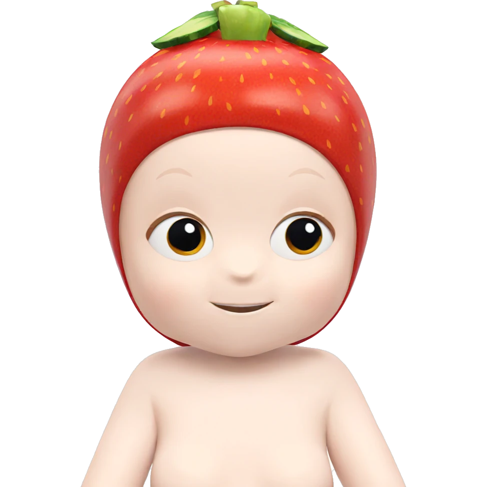 red-haired girl with fruit emoji
