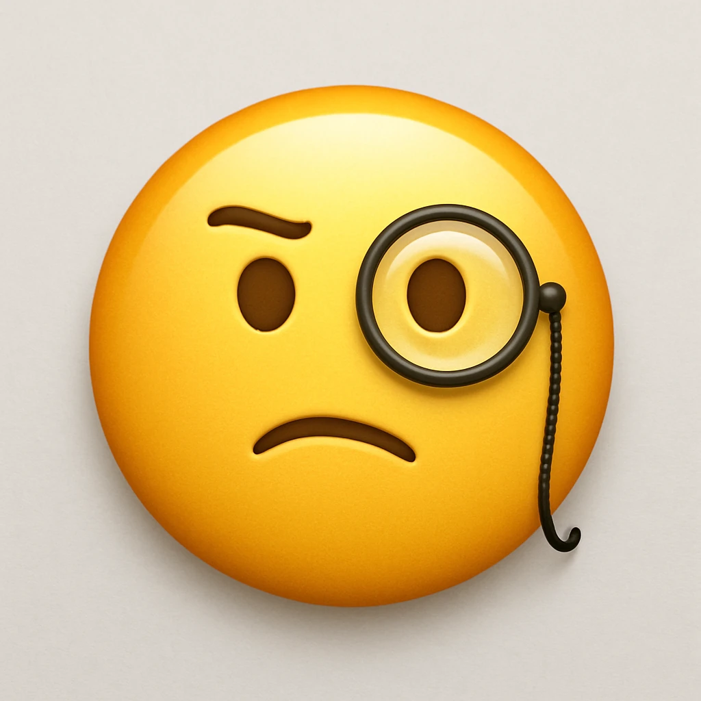 emoji with monocle emoji