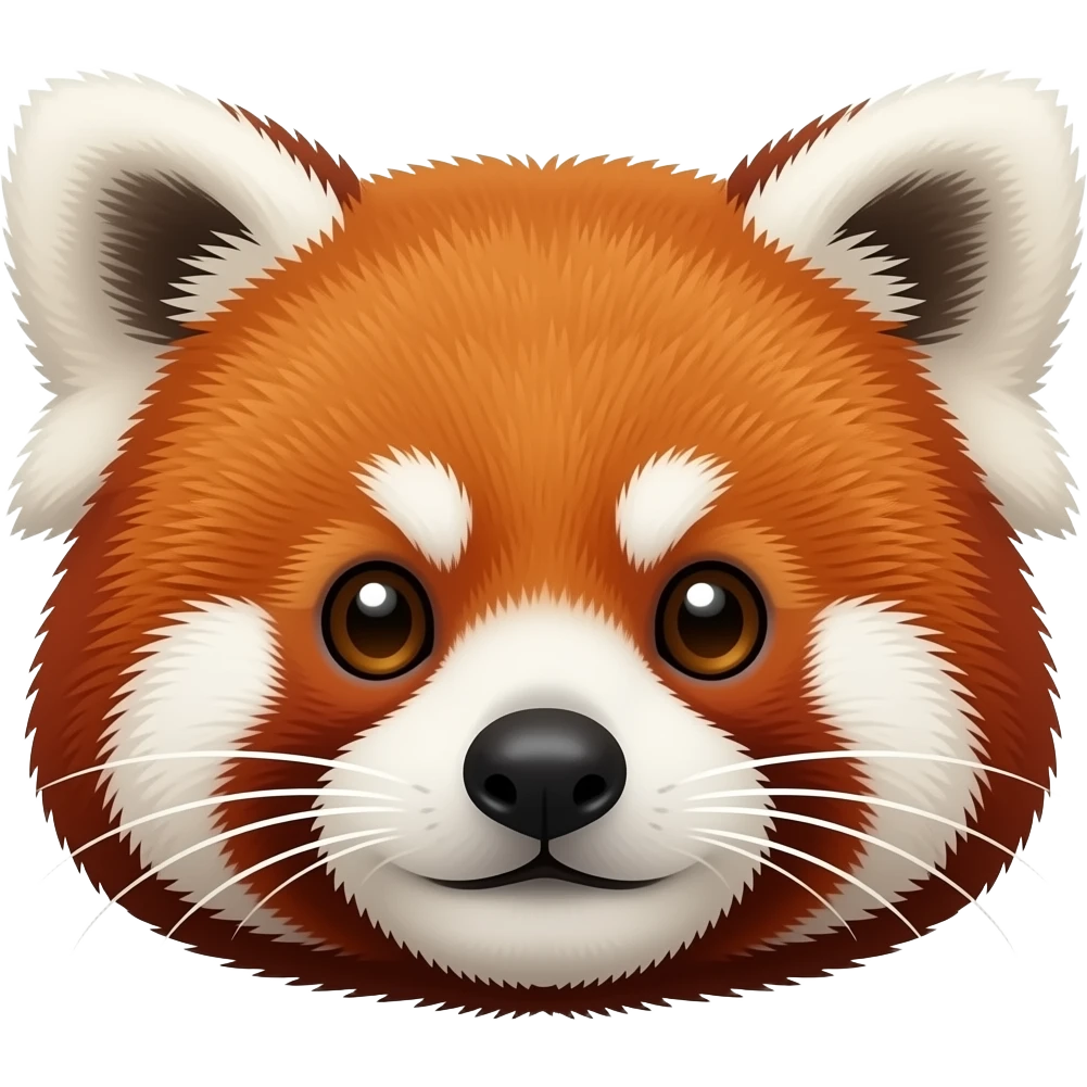 Red panda face emoji