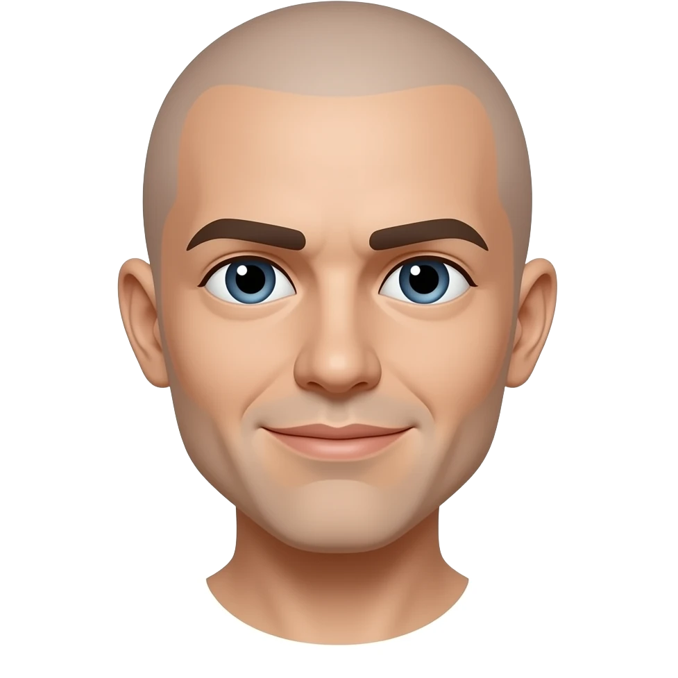 Bald person emoji