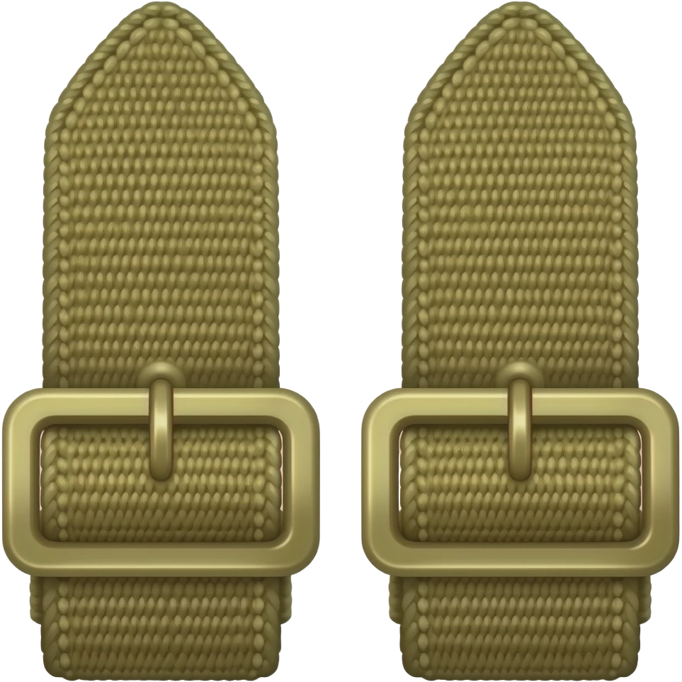 military shoulder straps emoji