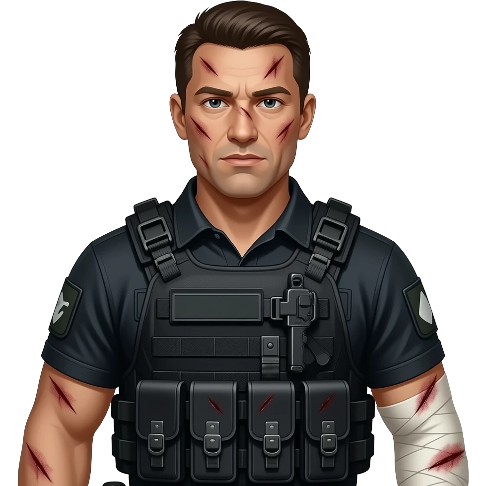 A swat guy that got injured alot emoji