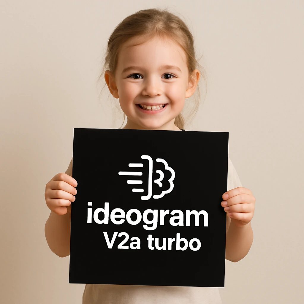 make image of a child holding a poster of this image emoji