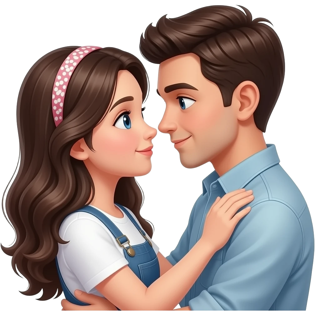 Girl boy Love afair emoji