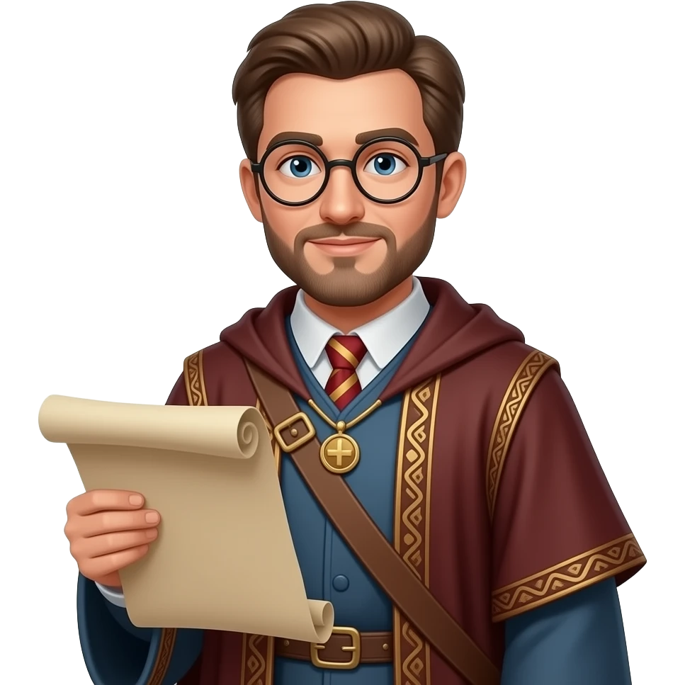 Man, glasses, pre-middle ages, smart, glasses emoji