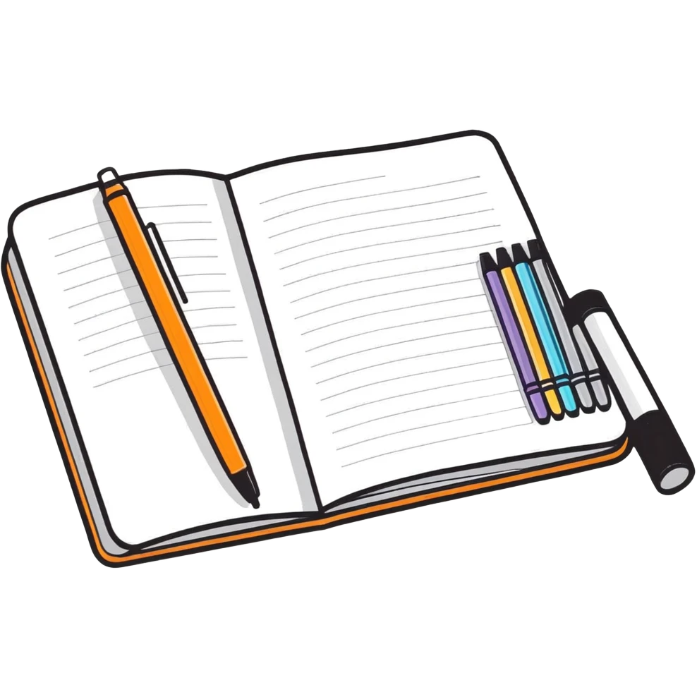 Colouring pens emoji