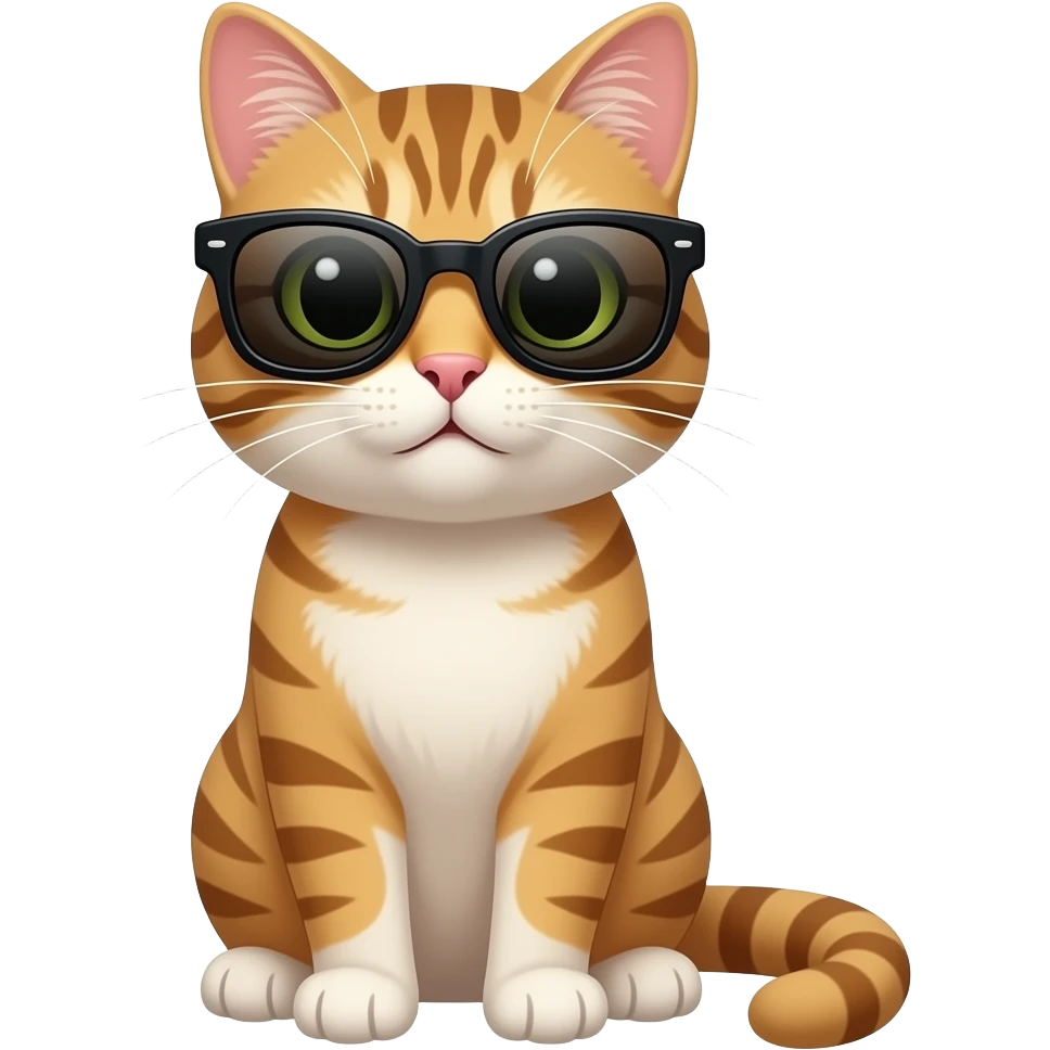 Cat wearing sunglasses emoji