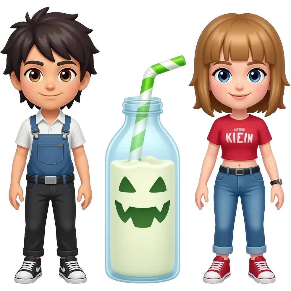 Niggerlicius spooky milk with femboyz emoji