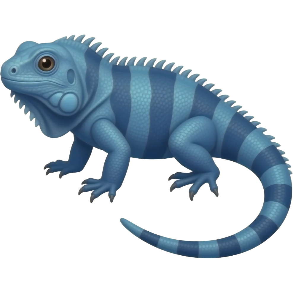 royal blue cyber iguana emoji