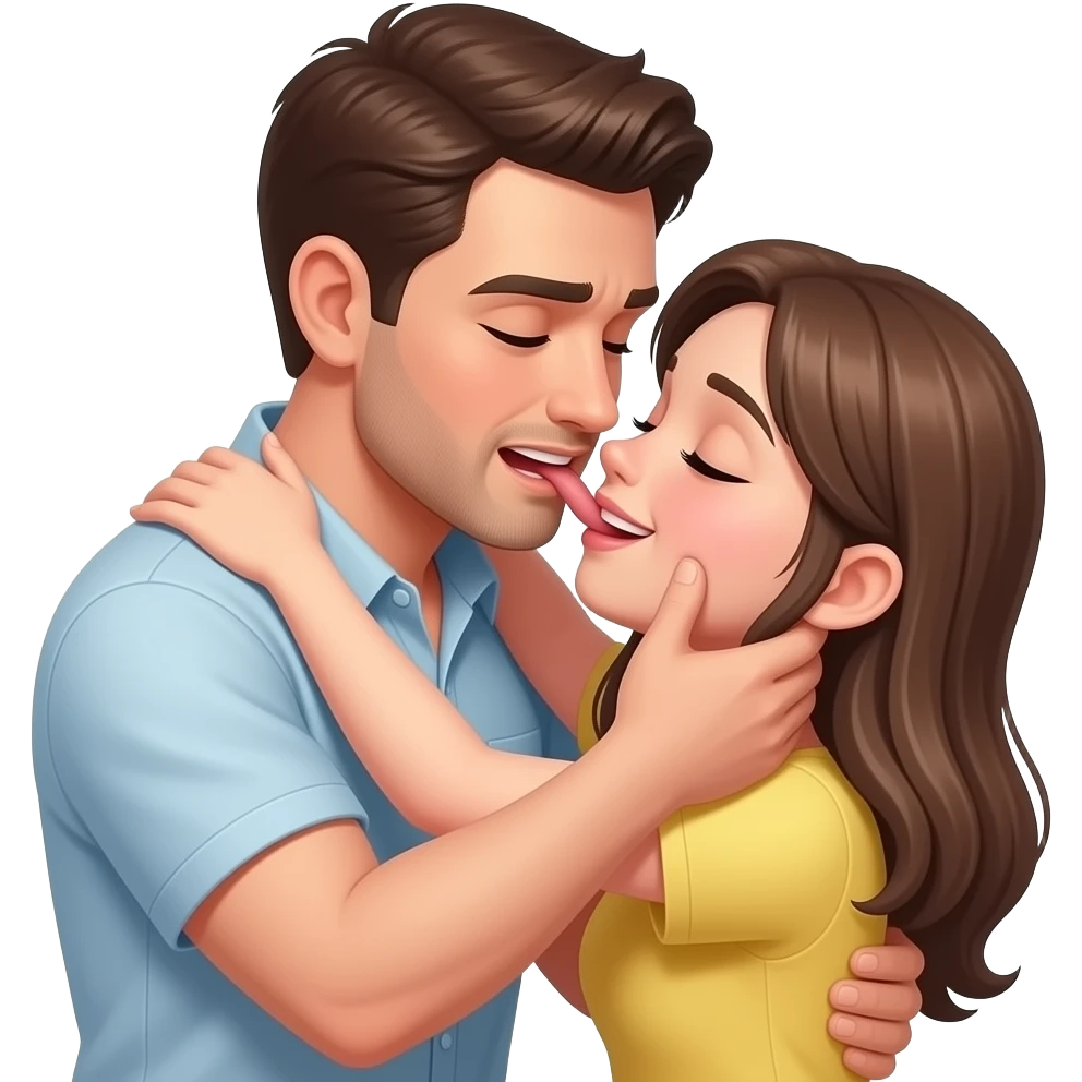 A man rapes and has sex with a girl emoji