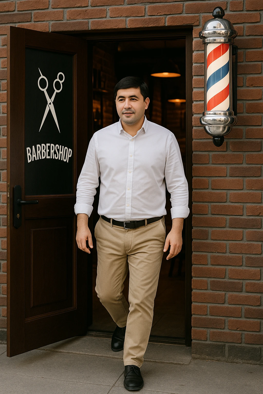menga shu odamni sartarosh xonadan chiqib ketayotganini chizib ber emoji