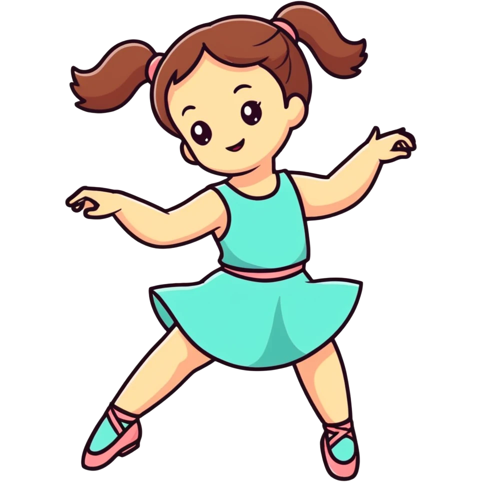 Happy girl dancing emoji
