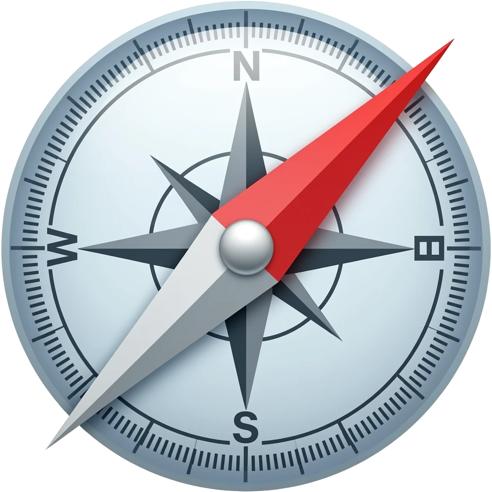 North direction emoji