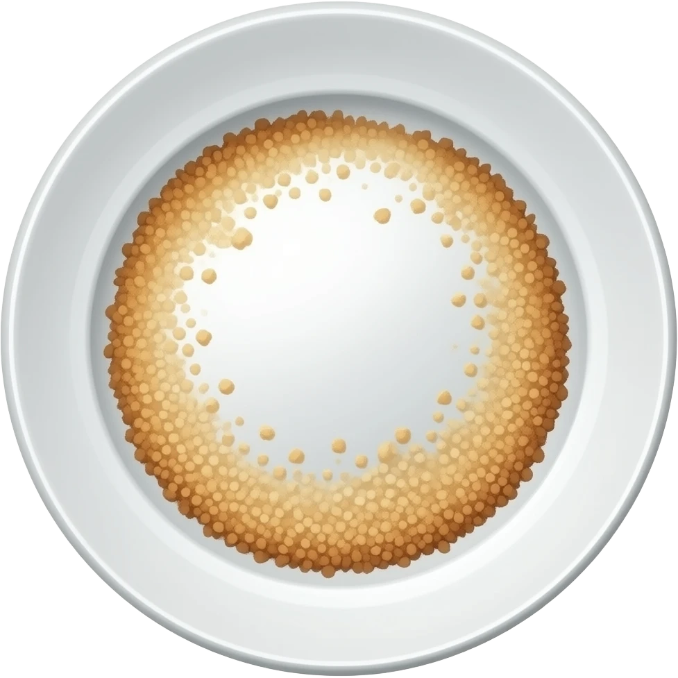 runder ganzer teller mit Brösel emoji