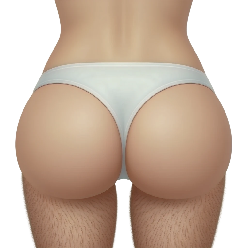 Emoji spreading huge butt cheeks and shaving hairy anus emoji