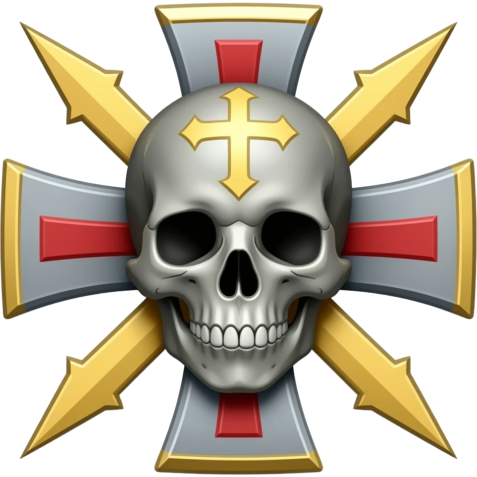Templar skull cross emoji