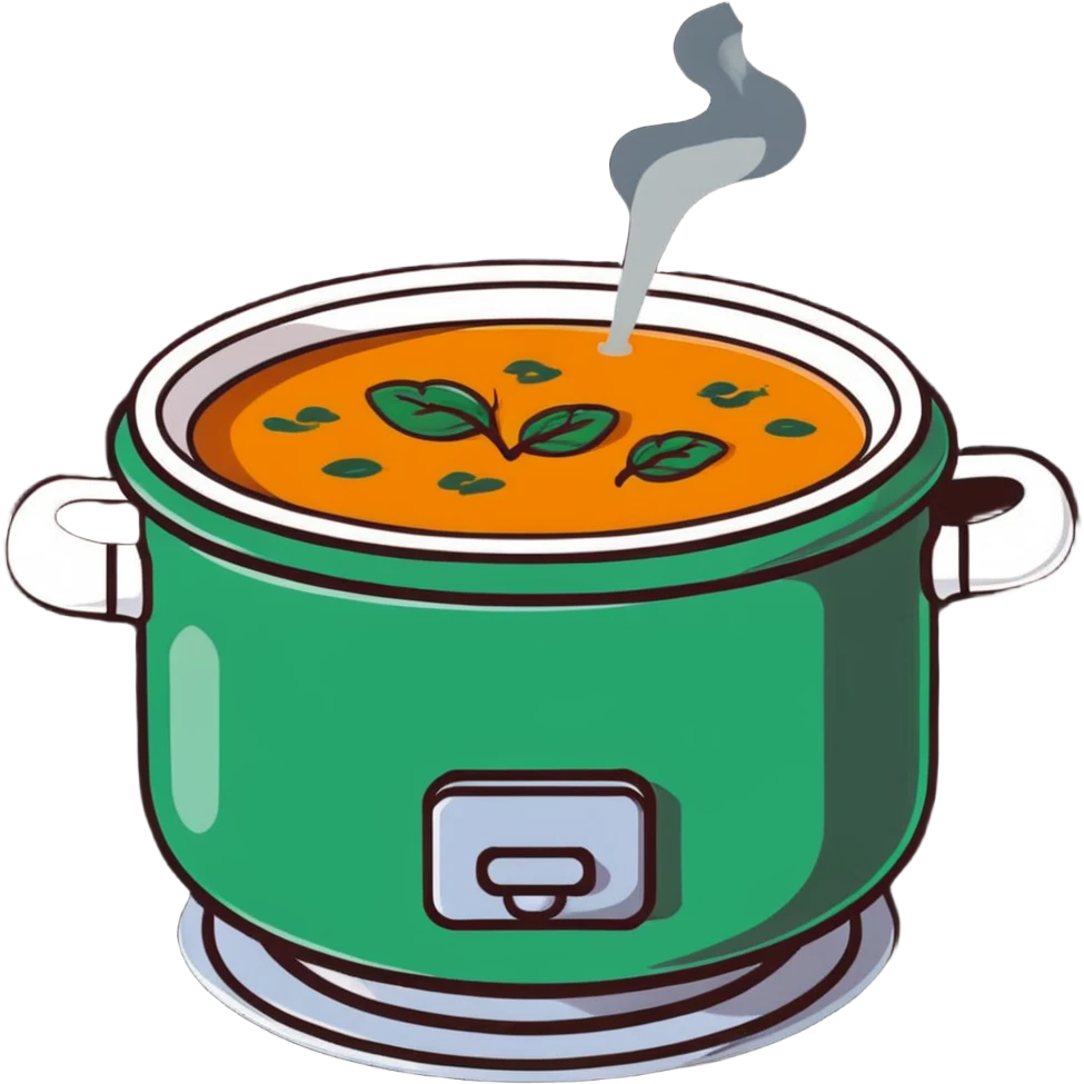 pot of soup with steam rising emoji