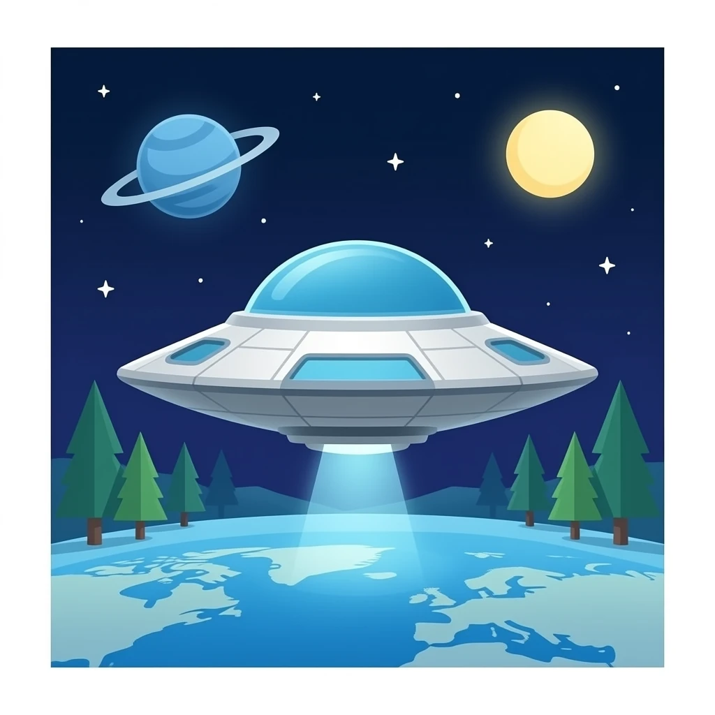 Raumschiff-Space-Night emoji