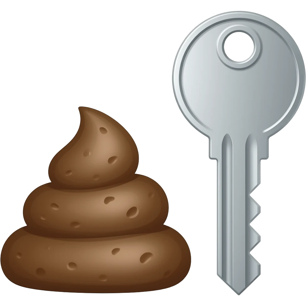 cow dung + key emoji