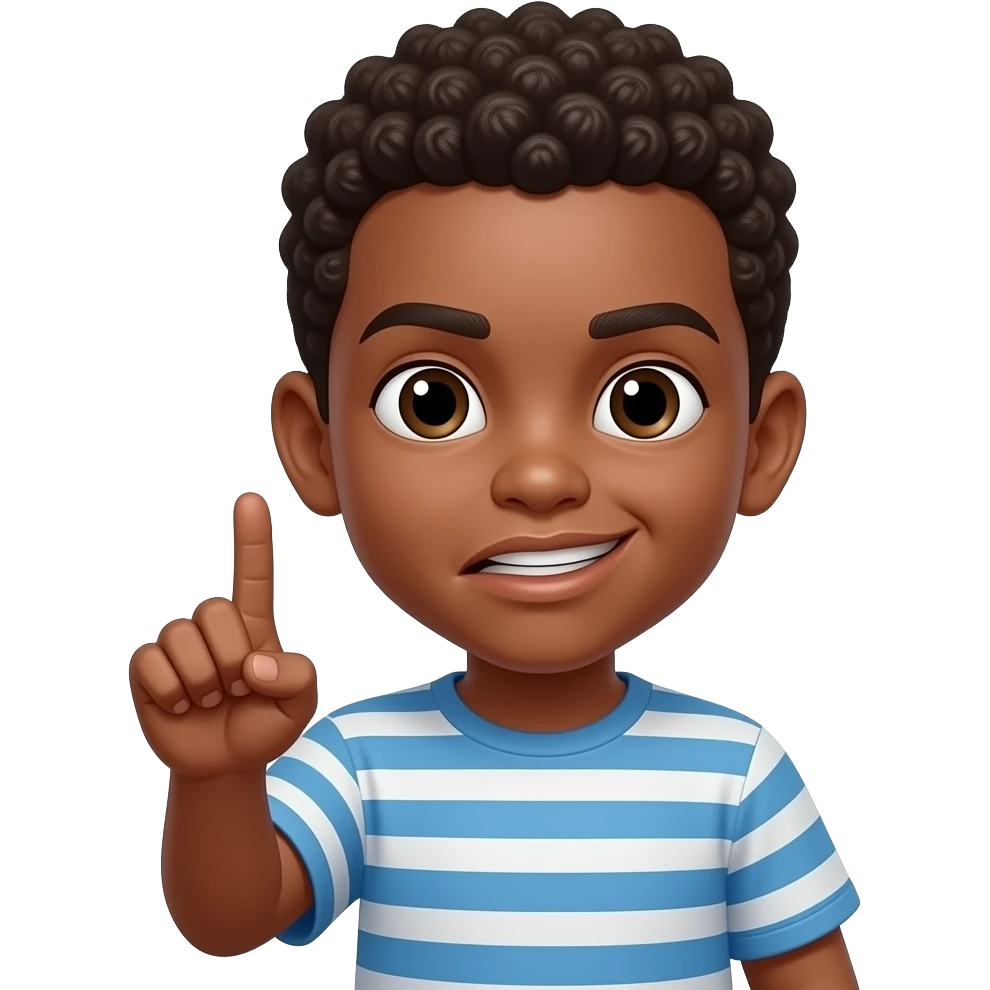 Garçon noir fâché qui fait un doigt d’honneur emoji