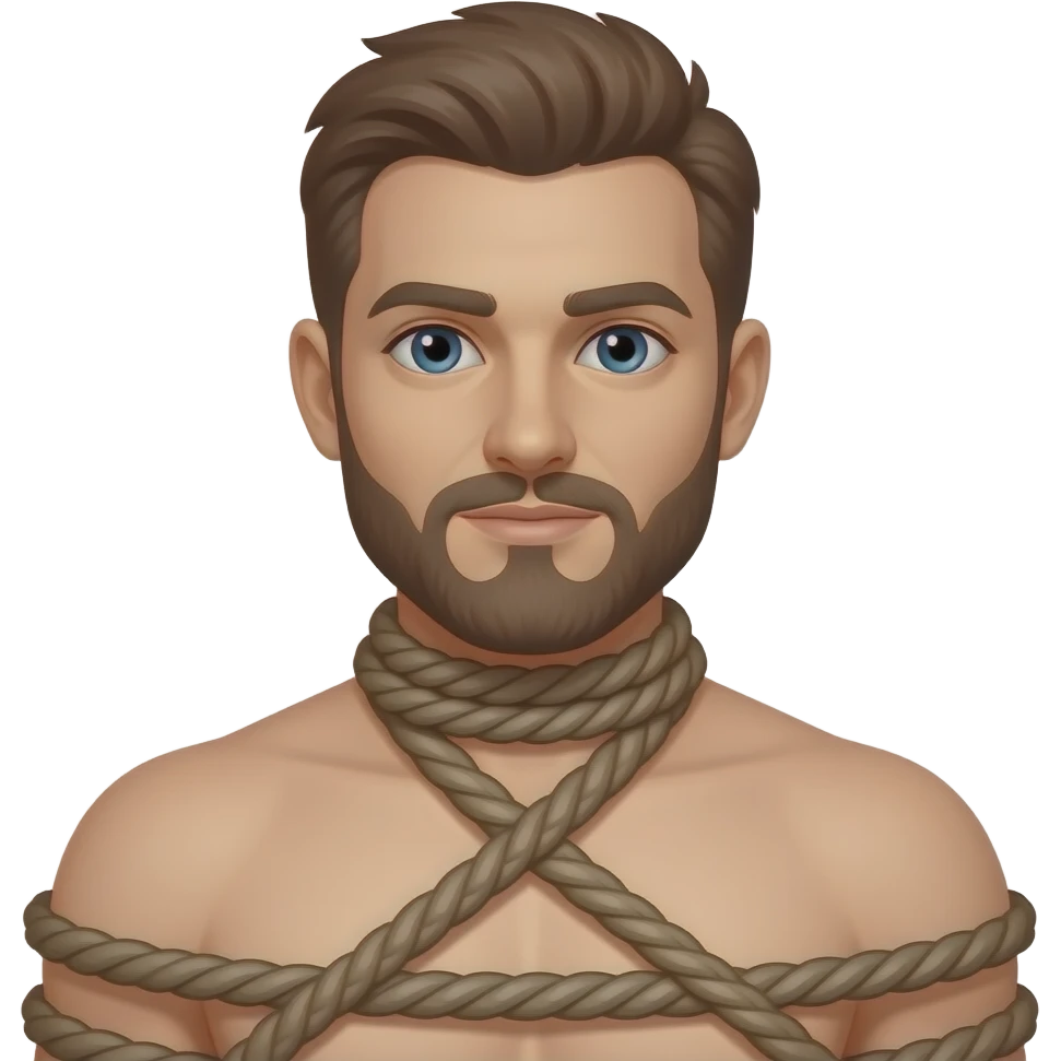 Man in bondage emoji