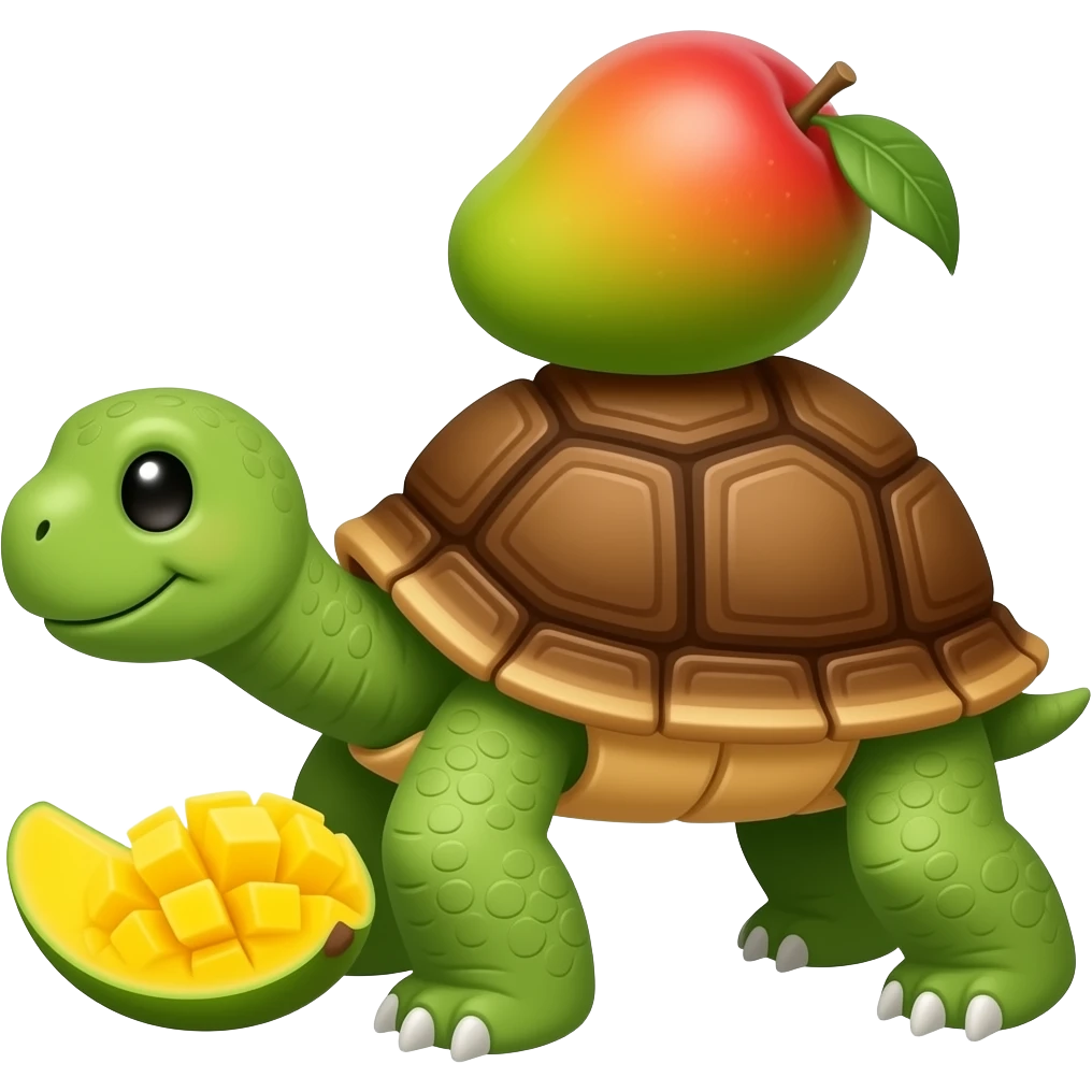 Tortugas de mango emoji